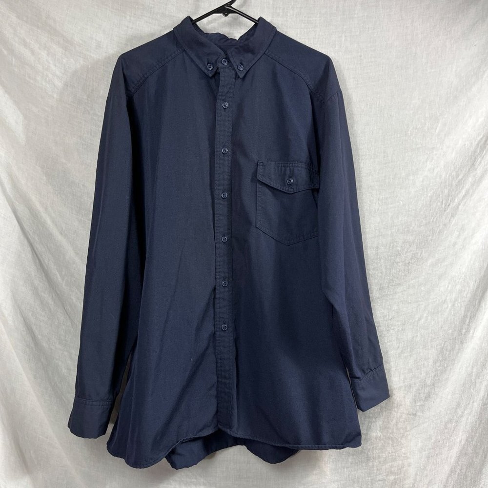 Oberon Arc 8 Shirt Mens XL Long Sleeve Navy‎ Blue Category 2 Electrician